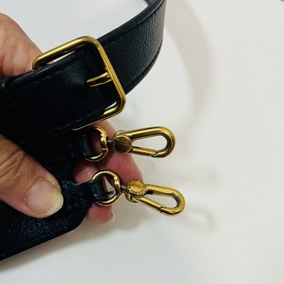 Marc by Marc Jacobs Classic Q Natasha Crossbody Blk Pebbled Leather w Adj Strap - Picture 15 of 16